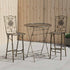 Chivari Barcelona Bistro Set in Copper includes 32" Cocktail Table and 2 Barstools BBBMC-KT-AX