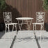 Chivari Barcelona Bistro Set in White includes 32" Cocktail Table and 2 Barstools BBBMW-KT-AX