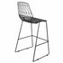 Chivari Black 30" Benton Wire Bar Stool Steel Frame BBMB-WR-AX