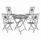 Chivari Barcelona Bistro Set in Bronze includes 28" Table and 4 Chairs BBMBR-KT-AX