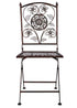 Chivari Barcelona Bistro Set in Bronze includes 28" Table and 4 Chairs BBMBR-KT-AX
