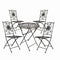 Chivari Barcelona Bistro Set in Vintage Copper includes 28" Table and 4 Chairs BBMC-KT-AX