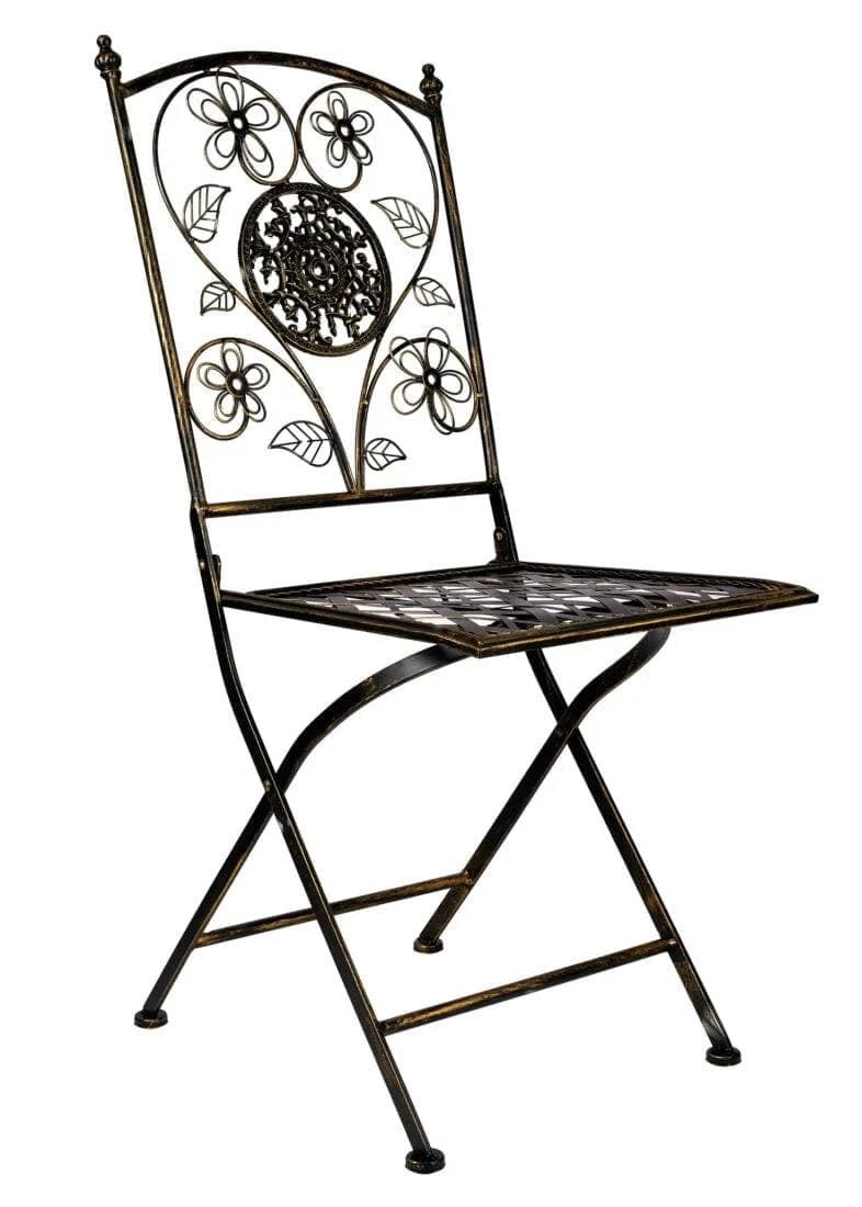 Chivari Barcelona Bistro Set in Vintage Copper includes 28" Table and 4 Chairs BBMC-KT-AX