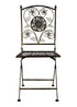 Chivari Barcelona Bistro Set in Vintage Copper includes 28" Table and 4 Chairs BBMC-KT-AX