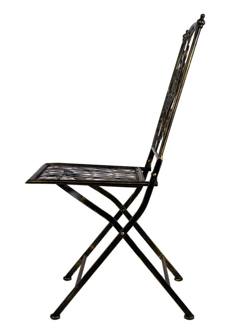 Chivari Barcelona Bistro Set in Vintage Copper includes 28" Table and 4 Chairs BBMC-KT-AX