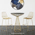 Chivari Gold 30" Benton Wire Bar Stool Steel Frame BBMG-WR-AX