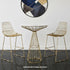 Chivari Gold 30" Benton Wire Bar Stool Steel Frame BBMG-WR-AX
