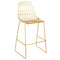 Chivari Gold 30" Benton Wire Bar Stool Steel Frame BBMG-WR-AX