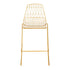 Chivari Gold 30" Benton Wire Bar Stool Steel Frame BBMG-WR-AX