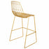 Chivari Gold 30" Benton Wire Bar Stool Steel Frame BBMG-WR-AX