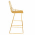 Chivari Gold 30" Benton Wire Bar Stool Steel Frame BBMG-WR-AX