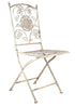 Chivari Barcelona Bistro Set in Antique White includes 28" Table and 4 Chairs BBMW-KT-AX