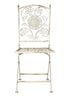 Chivari Barcelona Bistro Set in Antique White includes 28" Table and 4 Chairs BBMW-KT-AX