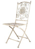 Chivari Barcelona Bistro Set in Antique White includes 28" Table and 4 Chairs BBMW-KT-AX