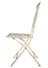 Chivari Barcelona Bistro Set in Antique White includes 28" Table and 4 Chairs BBMW-KT-AX