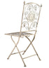 Chivari Barcelona Bistro Set in Antique White includes 28" Table and 4 Chairs BBMW-KT-AX