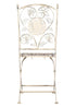 Chivari Barcelona Bistro Set in Antique White includes 28" Table and 4 Chairs BBMW-KT-AX