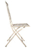 Chivari Barcelona Bistro Set in Antique White includes 28" Table and 4 Chairs BBMW-KT-AX