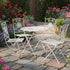 Chivari Barcelona Bistro Set in Antique White includes 28" Table and 4 Chairs BBMW-KT-AX