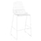 Chivari White 30" Benton Wire Bar Stool Steel Frame BBMW-WR-AX