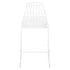 Chivari White 30" Benton Wire Bar Stool Steel Frame BBMW-WR-AX