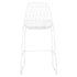 Chivari White 30" Benton Wire Bar Stool Steel Frame BBMW-WR-AX