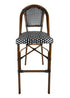 Toulouse Black and White French Bistro Barstool BBPBLA-AX-T