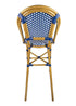 Toulouse Blue and White French Bistro Barstool BBPBLU-AX-T