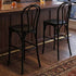 Chivari Black Resin Steel Skeleton™ Bentwood Barstool - 2 Pack - Some Assembly Required BBRB-KD-ST-AX-2