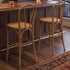 Chivari Chestnut Resin Steel Skeleton™ Bentwood Barstool - 2 Pack - Some Assembly Required BBRC-KD-ST-AX-2
