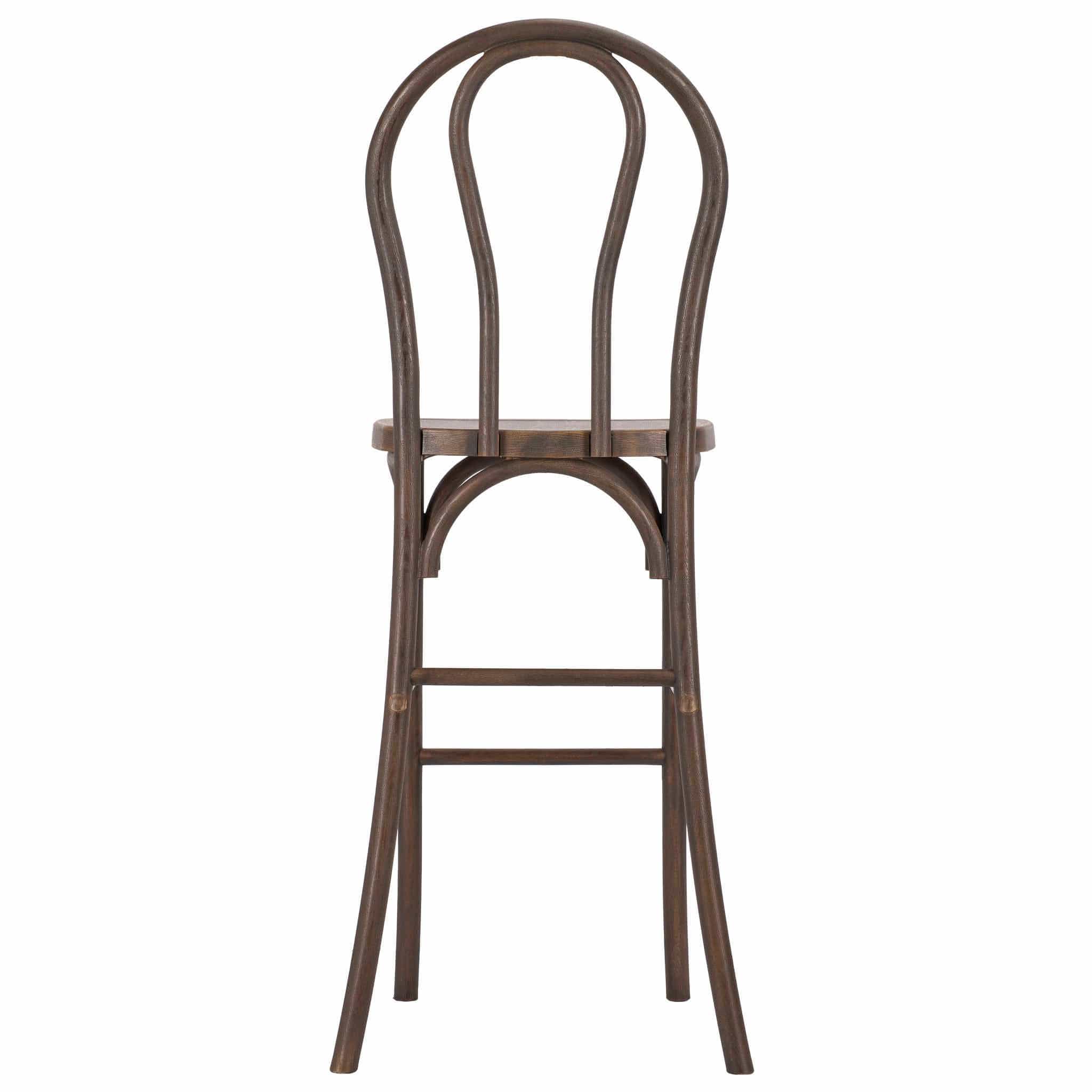 Chivari Fruitwood Resin Steel Skeleton™  Bentwood Barstool  - 2 Pack - Some Assembly Required BBRF-KD-ST-AX-2