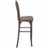 Chivari Fruitwood Resin Steel Skeleton™  Bentwood Barstool  - 2 Pack - Some Assembly Required BBRF-KD-ST-AX-2