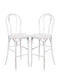 Chivari White Distressed Resin Steel Skeleton™ Bentwood Barstool - 2 Pack - Some Assembly Required BBRWD-KD-ST-AX-2