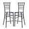 Chivari Black Resin Steel Skeleton™ Chiavari Barstool - 2 Pack - Some Assembly Required BCRB-KD-ST-AX-2