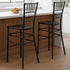 Chivari Black Resin Steel Skeleton™ Chiavari Barstool - 2 Pack - Some Assembly Required BCRB-KD-ST-AX-2