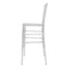 Chivari Clear Resin ProClear™ Chiavari  30" Standard Bar Height Bar Stool  - 4 Pack - Some Assembly Required BCRC-U-ZG-T-4