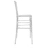 Chivari Clear Resin ProClear™ Chiavari  30" Standard Bar Height Bar Stool  - 4 Pack - Some Assembly Required BCRC-U-ZG-T-4