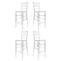 Chivari Clear Resin ProClear™ Chiavari  30" Standard Bar Height Bar Stool  - 4 Pack - Some Assembly Required BCRC-U-ZG-T-4