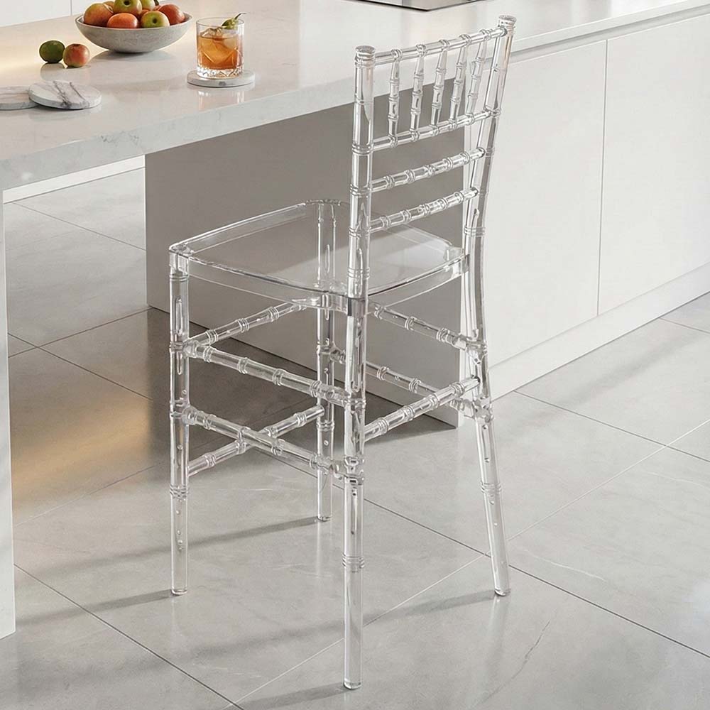Chivari Clear Resin ProClear™ Chiavari Barstool BCRC-ZG-T