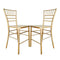 Chivari Bullion Gold Resin Steel Skeleton™ Chiavari Barstool - 2 Pack - Some Assembly Required BCRG-KD-ST-AX-2