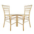 Chivari Bullion Gold Resin Steel Skeleton™ Chiavari Barstool - 2 Pack - Some Assembly Required BCRG-KD-ST-AX-2