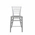 Chivari Silver Resin Steel Skeleton™ Chiavari Barstool BCRS-ST-AX-T