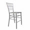 Chivari Silver Resin Steel Skeleton™ Chiavari Barstool BCRS-ST-AX-T