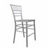 Chivari Silver Resin Steel Skeleton™ Chiavari Barstool BCRS-ST-AX-T