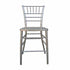 Chivari Sparkling Silver Champagne Resin Steel Skeleton™ Chiavari Barstool BCRSCS-ST-AX-T