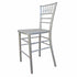 Chivari Sparkling Silver Champagne Resin Steel Skeleton™ Chiavari Barstool BCRSCS-ST-AX-T