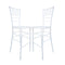 Chivari White Resin Steel Skeleton™ Chiavari Barstool - 2 Pack - Some Assembly Required BCRW-KD-ST-AX-2
