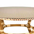 Toulouse 40" Round Glass Top Beige and Maroon Rattan French Bistro Table TBTPBM-KT-AX-T