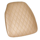 Gold Vinyl Panel Back Chiavari Cushion with Bentley Stitching and SlipNot™ Technology