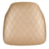 Chivari Gold Vinyl Panel Back Chiavari Cushion with Bentley Stitching and SlipNot™ Technology CUSHPANVINBENTG-A